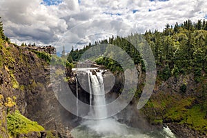 Snoqualmie Falls in Seattle Washington State photo