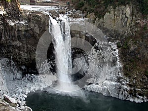 Snoqualmie Falls in Winter photo