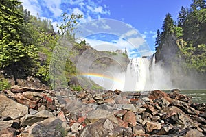 Snoqualmie waterfall. Washington state photo