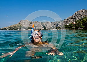 Schnorchel auf der adriatisches Meer das Meer 