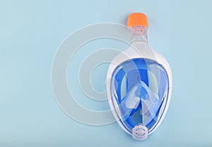 Snorkel Diving mask with copy space