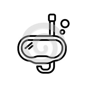 Snorkel icon isolated on white background