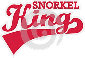 Snorkel King retro word