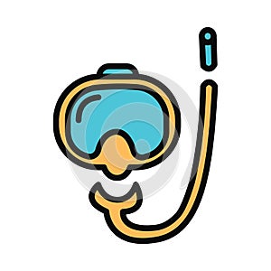 Snorkel mask, Snorkel, Diving Mask, Snorkel, Swimwear, Snorkeling Icon