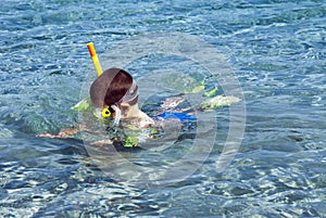 Snorkeler boy