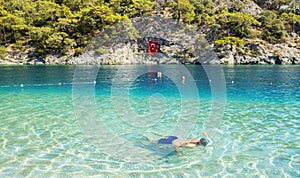 Snorkeling in Blue Lagoon in Oludeniz