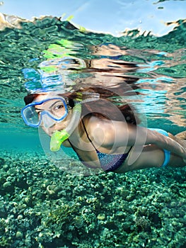 Snorkeling female