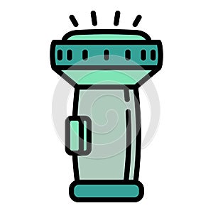 Snorkeling flashlight icon, outline style