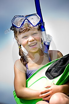 Snorkeling girl