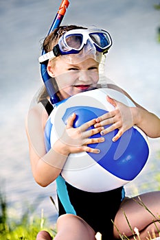 Snorkeling girl