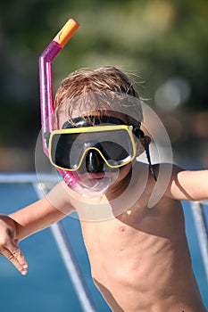 Snorkeling kid