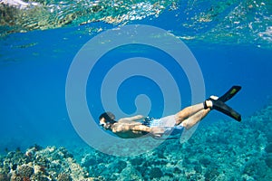 Snorkeling Underwater