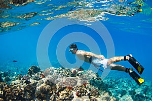 Snorkeling Underwater