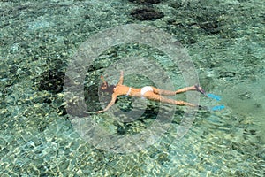 Snorkelling in the Maldives photo