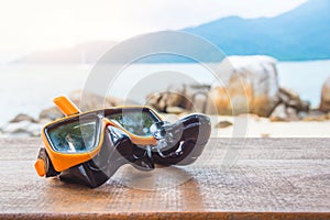 Snorkle on wood table