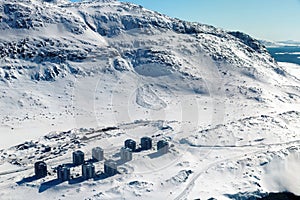 Snow avalanche in Qinngorput.