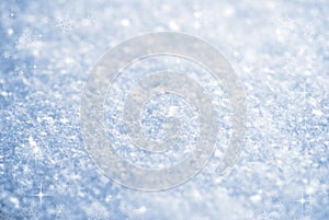 Snow background closeup