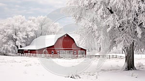 snow barn winter