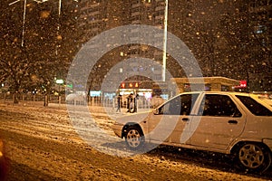 Snow in Beijing, China