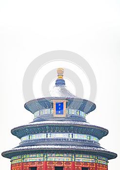 Snow in Beijing\'s Temple of Heaven Park