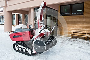 Snow blower car