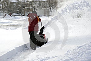 Snow blowing