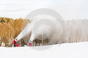 Snow blowing machines