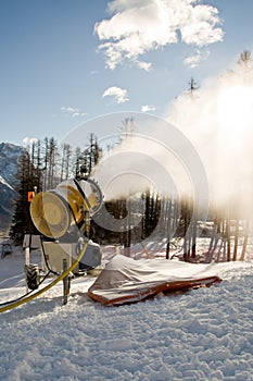 Snow blowing machines