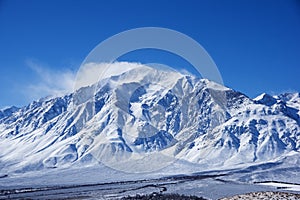 Snow Blowing Off Mount Tom