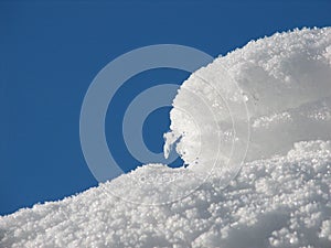 Snow And Blue Sky