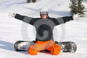 Snow board fun