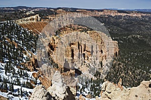 Snow in Bryce Canyon