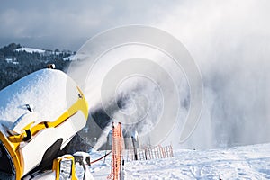 Snow cannons