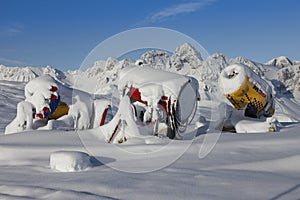 Snow Cannons for making snow