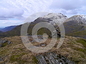 Snow-capped Great Gable, Lake District