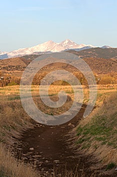 Snow Capped Longs Peak in Colorado