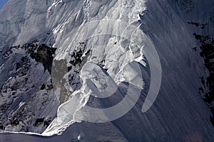 Mountain ridge at Amadablam