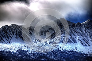 Snow Capped Mountain Views Scenic Landscape