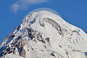 Snow-capped mountains Kazbek