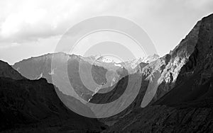 Snow-capped mountains of Ladakh