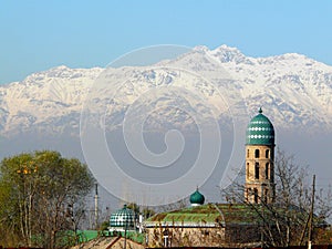 Snow-capped peaks of the Hissar range