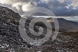 Snow Capped Y Garn, Snowdonia