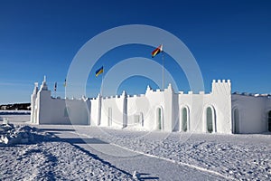 Snow Castle in Yellowknife, Northwest Territories, Canada