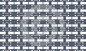 snow chain pattern blue background