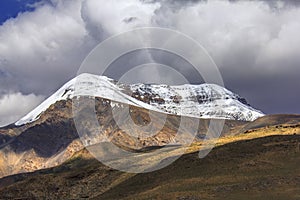 Snow clad mountains near Kibber,Himachal Pradesh,india,
