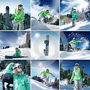 Snow collage