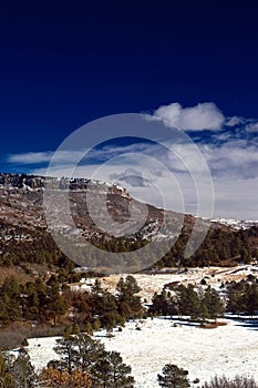 Snow on the Colorado Plateau Mountains