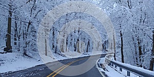 The last snow on country roads