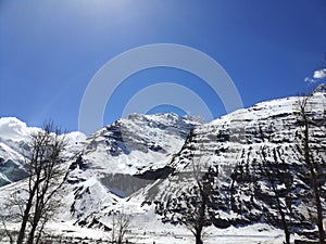 Snow coverd mountains