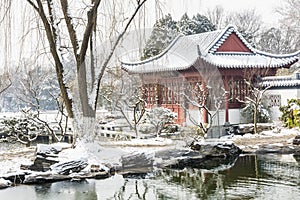 Snow covered The art world of Red Mansions